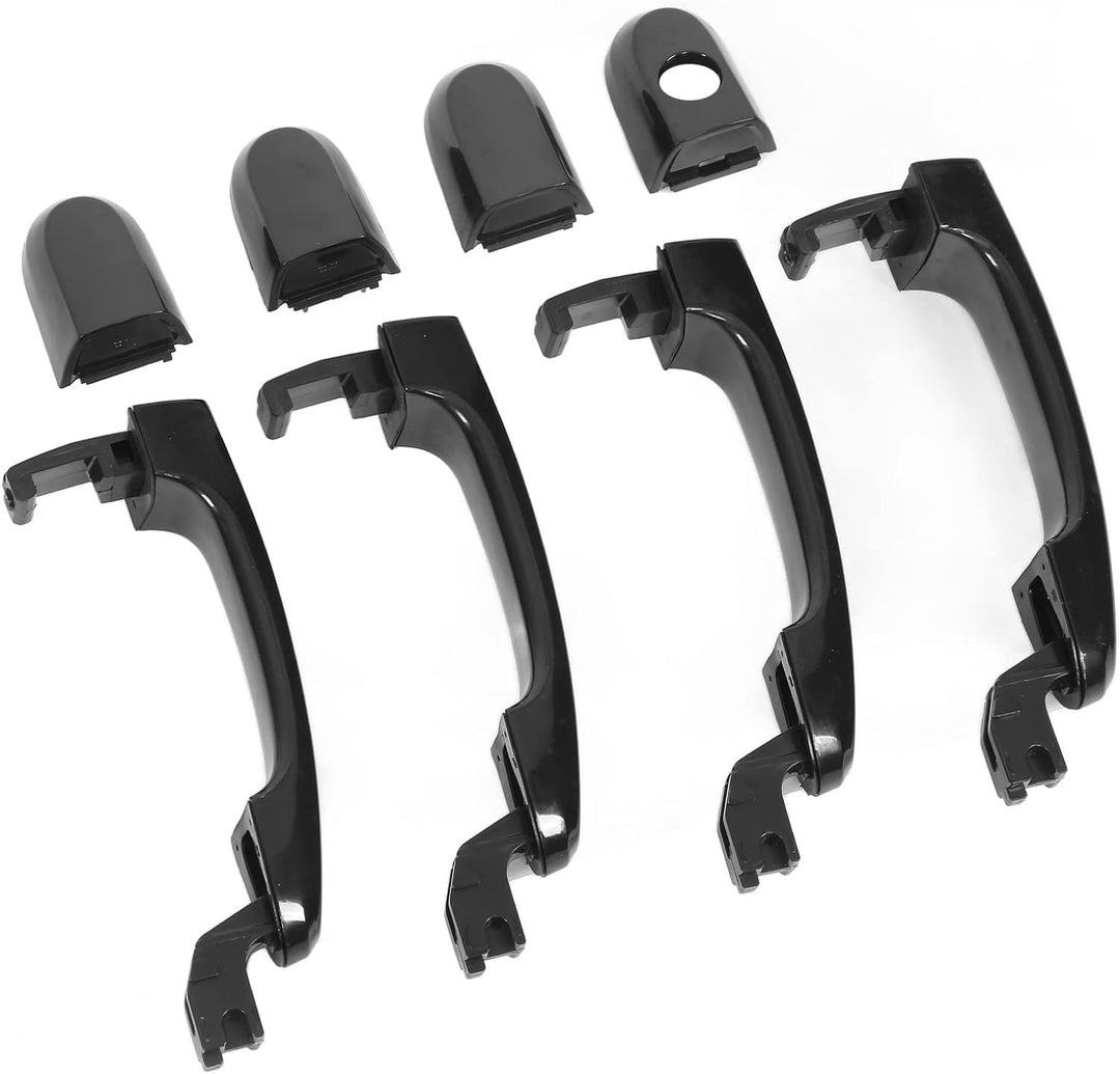 Türgriff, 826511F010, Schwarzer ABS-Auto-Aussentürgriff mit Kappe, Ersatz für Kia Sportage 2005-2010