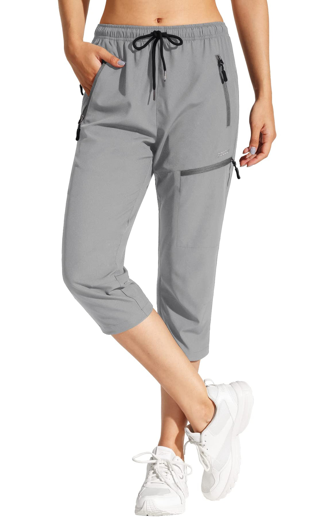 MOCOLY Damen Wanderhose Cargohose Wasserdicht Elastische Outdoorhose Cargo Jogginghose Trekkinghose