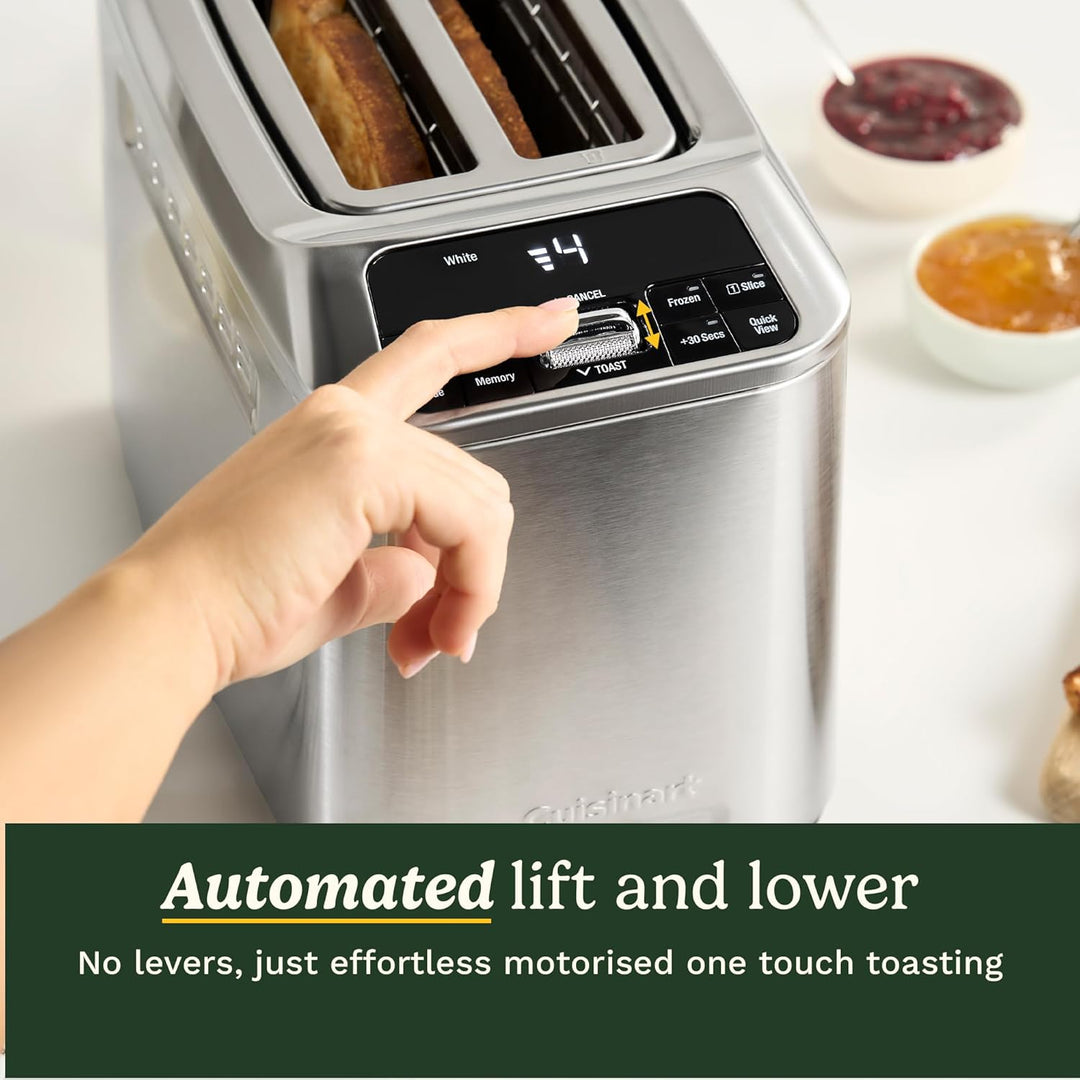 Cuisinart Smart Elite 2-Scheiben-Toaster | Extra lange Schlitze für handwerkliches Brot | Speichern