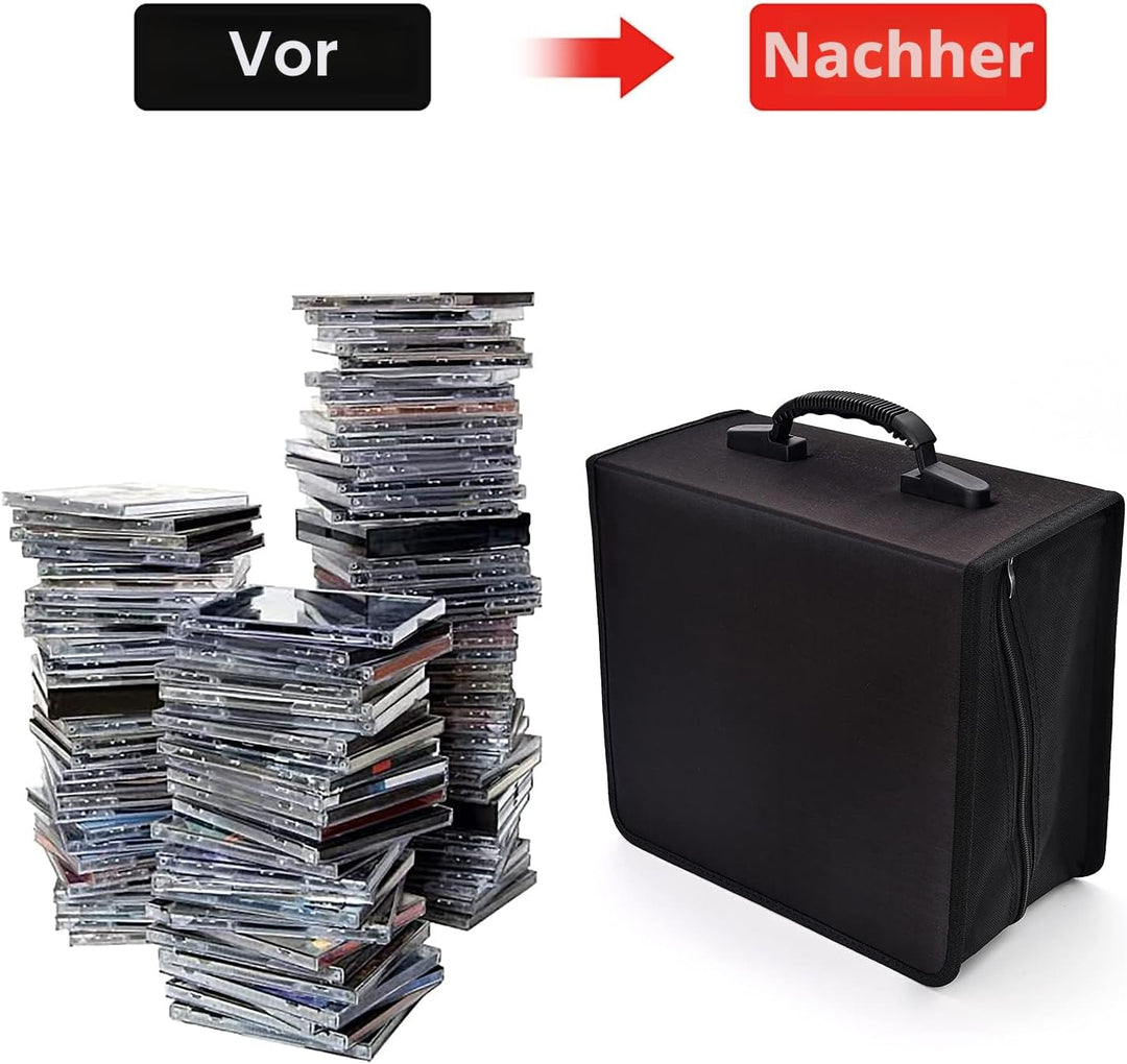 alavisxf xx CD Tasche, DVD-Hülle mit 432 Kapazität, strapazierfähiger Film-Medien-Aufbewahrungs-Orga