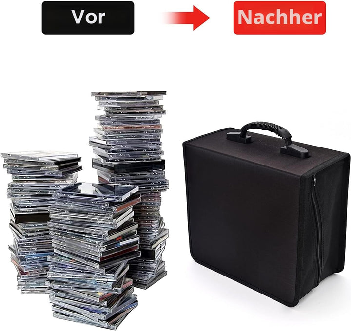 alavisxf xx CD Tasche, DVD-Hülle mit 432 Kapazität, strapazierfähiger Film-Medien-Aufbewahrungs-Orga