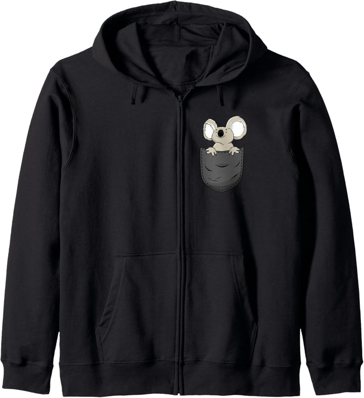 Koala in Brusttasche Kapuzenjacke
