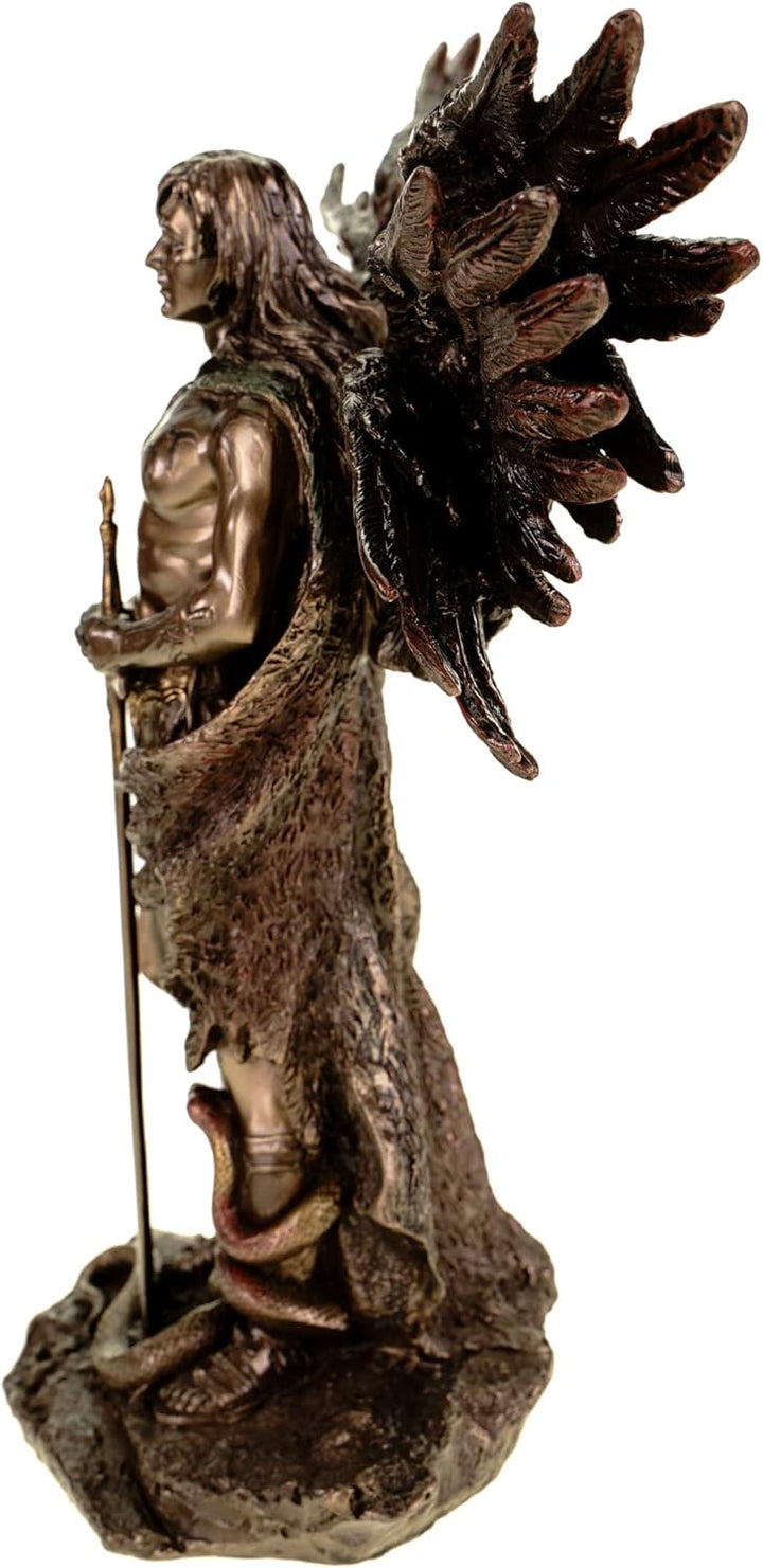 Veronese by Joh. Vogler Erzengel Metatron mit 6 Flügeln bronziert/col. Figur Skulptur 2013