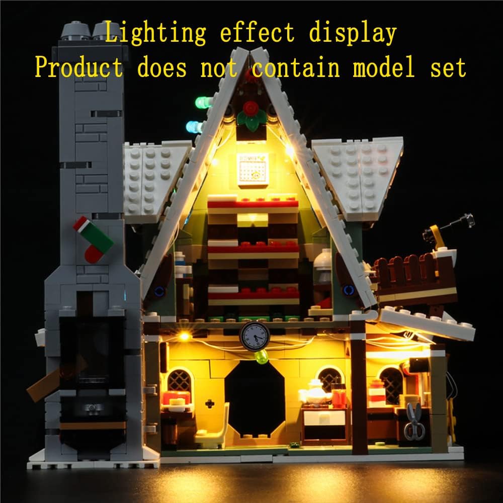 GEAMENT LED Licht-Set Kompatibel mit Lego Elf Clubhouse - Beleuchtungsset für Creator 10275 Baumodel
