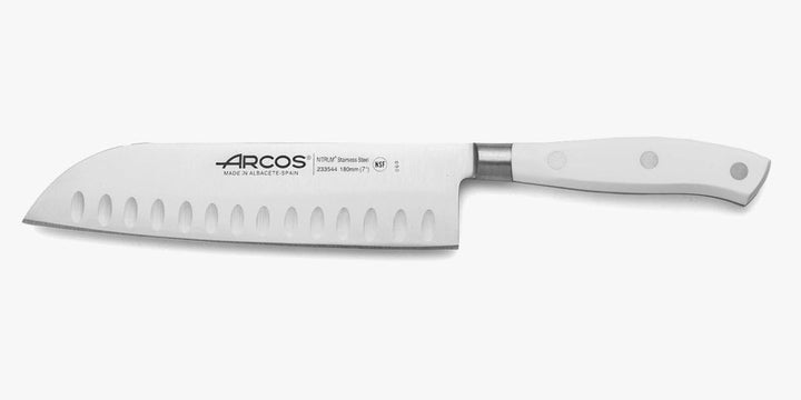 Arcos 233524 Serie Riviera Blanc - Santoku Messer Messer Asiatischer Art- Klinge aus Nitrum geschmie