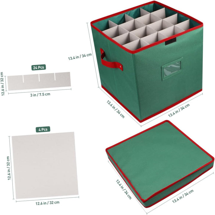 Cabilock Weihnachtsschmuck Aufbewahrungsbox für Weihnachtsdeko Reissfester 600D Oxford Aufbewahrungs