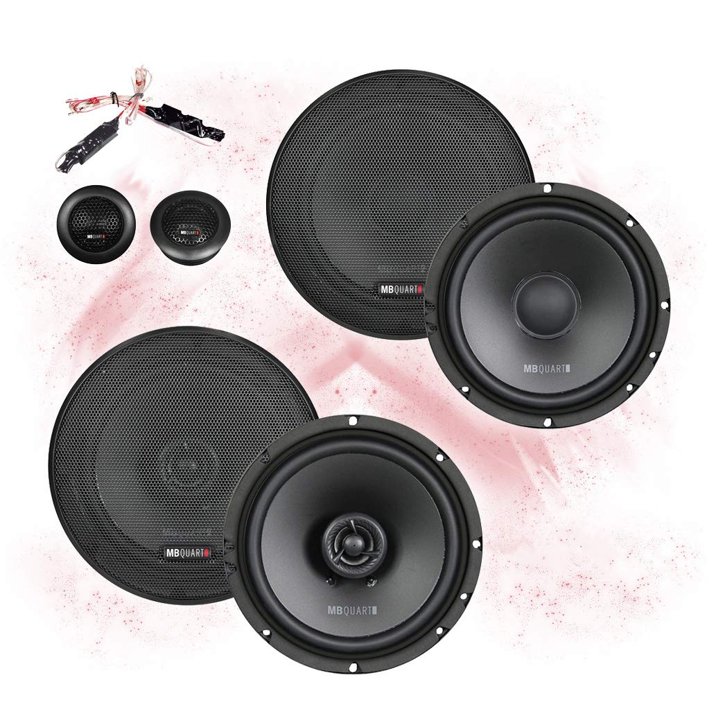 Mediadox MB Quart Front/Heck 16,5cm/165mm Auto Lautsprecher/Boxen/Speaker Komplett-Set kompatibel fü
