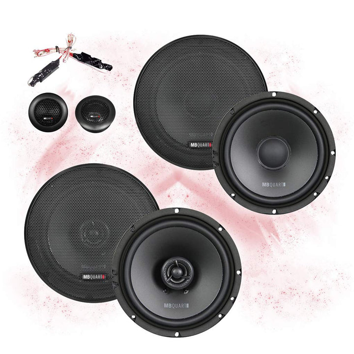 Mediadox MB Quart Front/Heck 16,5cm/165mm Auto Lautsprecher/Boxen/Speaker Komplett-Set kompatibel fü