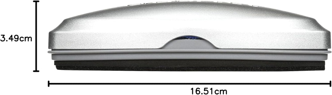 Quartet SFEB3 Weisswandtafelradierer aus Glas, magnetisch, 3-in-1, 16,5 x 3,5 cm, silberfarben Pack