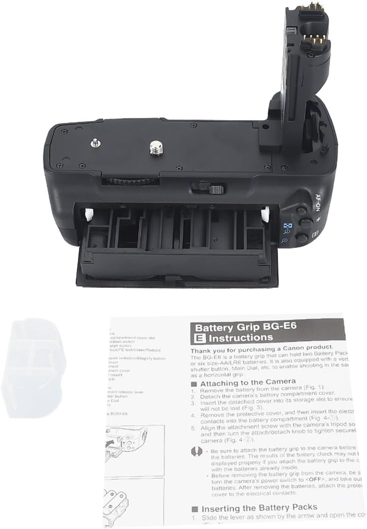 DSTE® Batterie Griff für Canon EOS 5D Mark II 2 SLR Digital Kamera als BG-E6 mit (2 packung) LP-E6