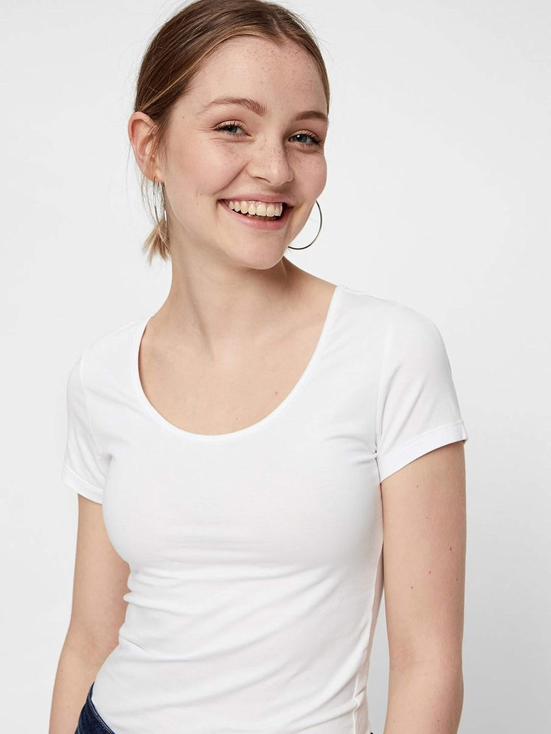 VERO MODA Damen Vmmaxi My Soft Ss U-Neck T-Shirt XS Blau (2x Insignia Blue/ 1x White), XS Blau (2x I