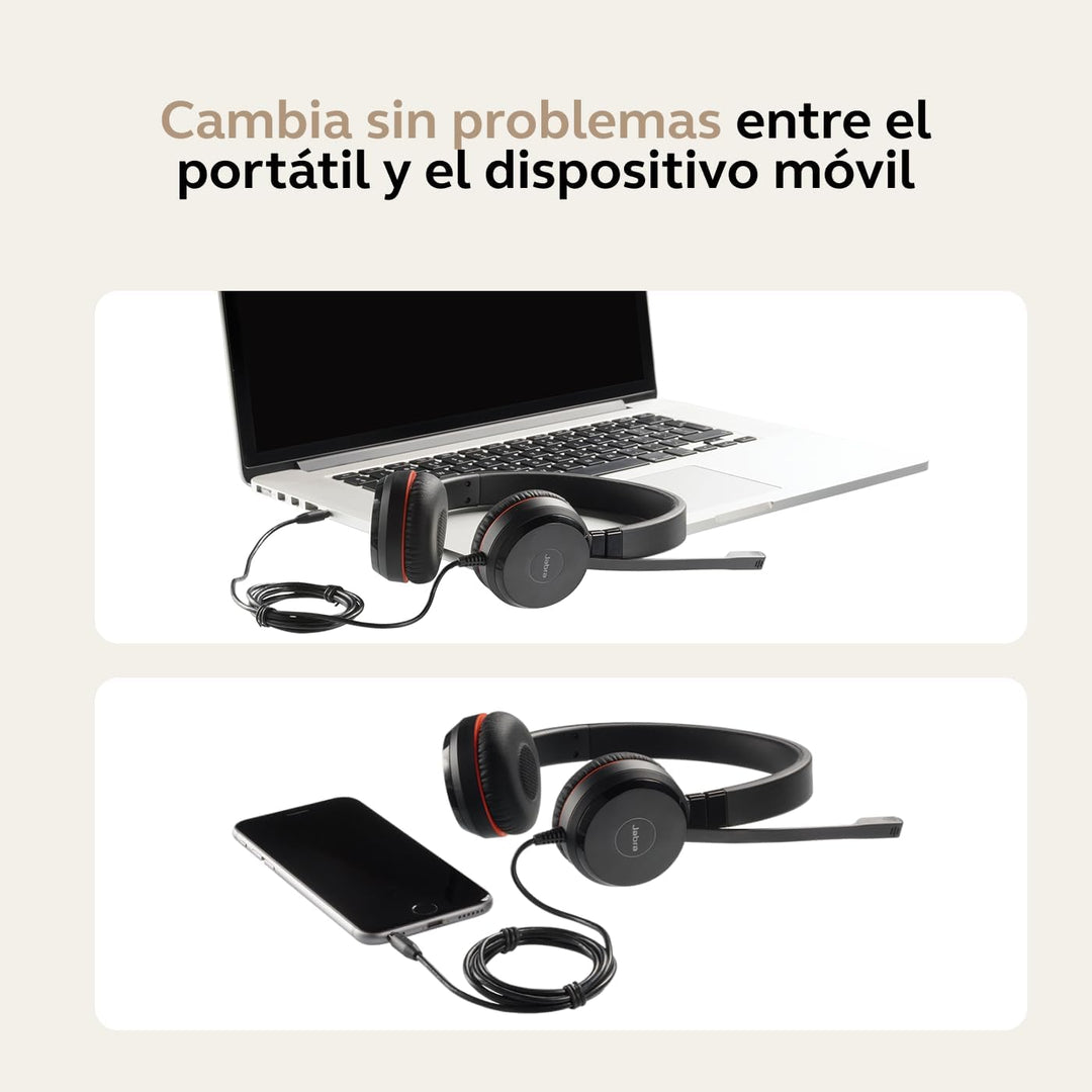 Jabra Evolve 30 II UC Mono USB-C (Überkopfbügel) USB-C Anschluss, mit Mute-Taste und Lautstärke-Regl