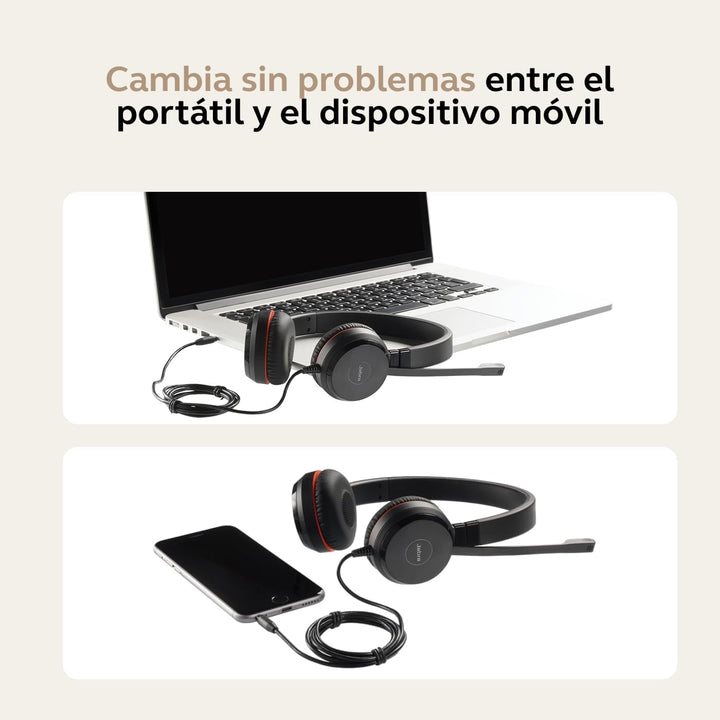 Jabra Evolve 30 II UC Mono USB-C (Überkopfbügel) USB-C Anschluss, mit Mute-Taste und Lautstärke-Regl