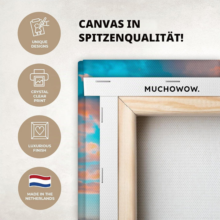 MuchoWow© Leinwandbild Gross 120x80 cm XXL Dekoration Wohnzimmer Bilder Aufhängen Wall Decoration Li