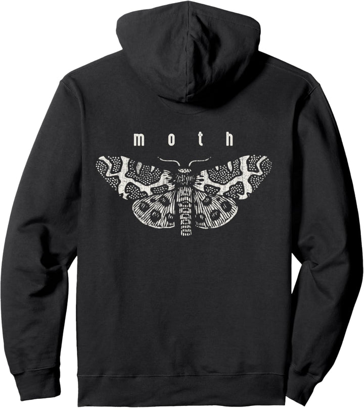 Motte und Halbmond Vintage cool Pullover Hoodie