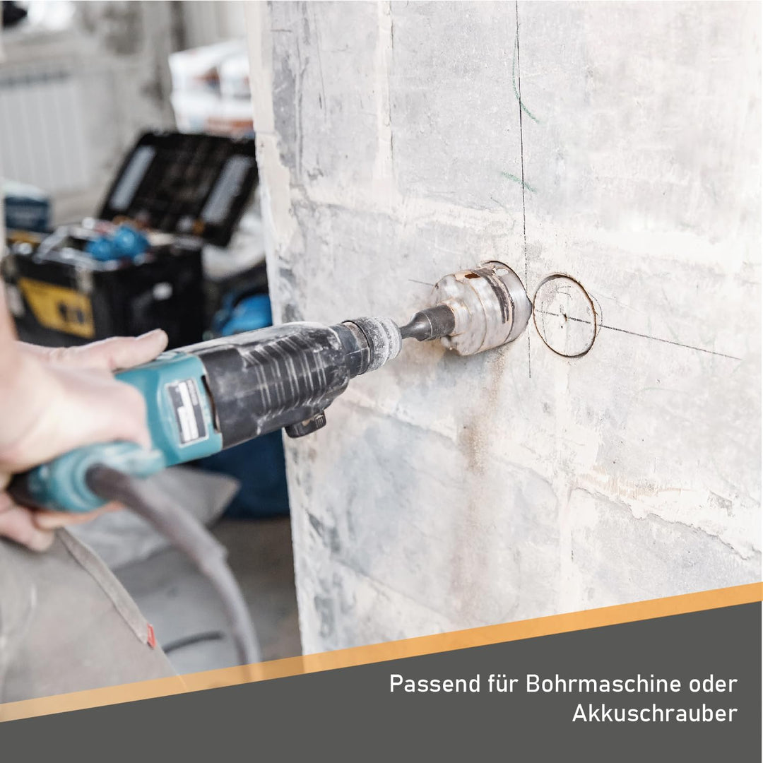 BTEC Diamant Bohrkrone SDS-plus lang (200mm) Aufnahme und Zentrierbohrer Nutzlänge 180 mm Ø 32 mm Be