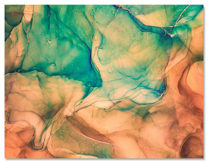wandmotiv24 Leinwand-Bilder Natur-Stein, Grösse 60x45cm, Querformat, hellblauer Marmor, Dekosteine,