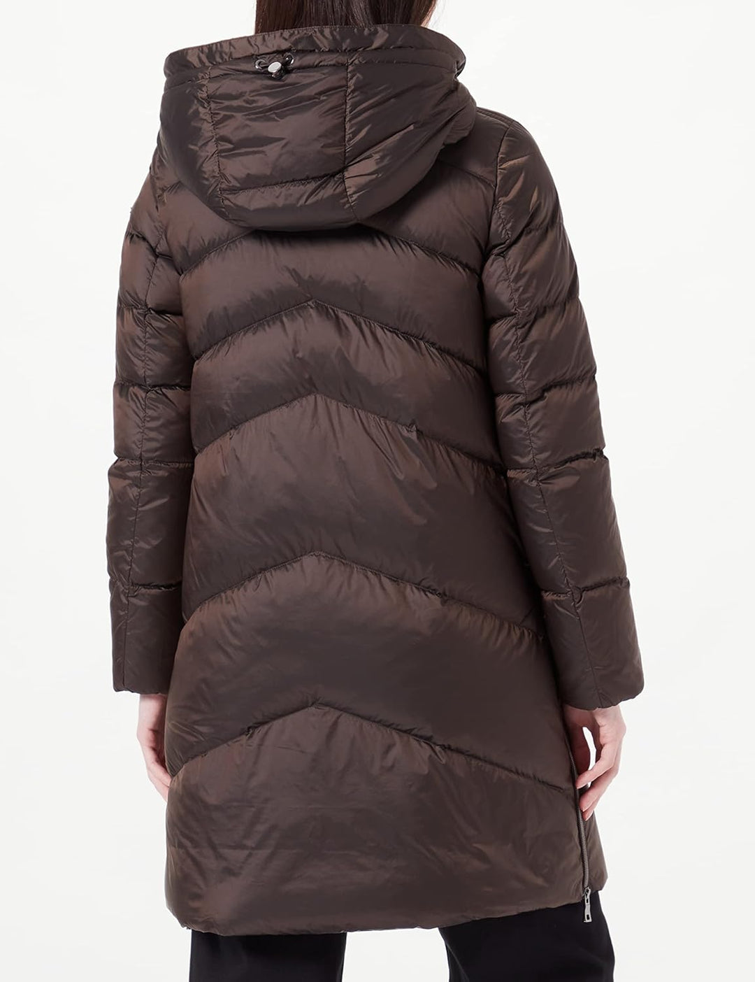 Geox Damen W Adrya Down Coat 54 Dark Pinecone Brown, 54 Dark Pinecone Brown