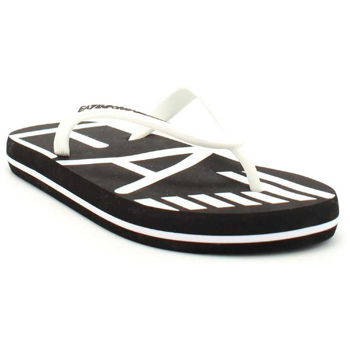 Emporio Armani EA7 Herren Zehentrenner Black - White 39 EU Black White, 39 EU Black White