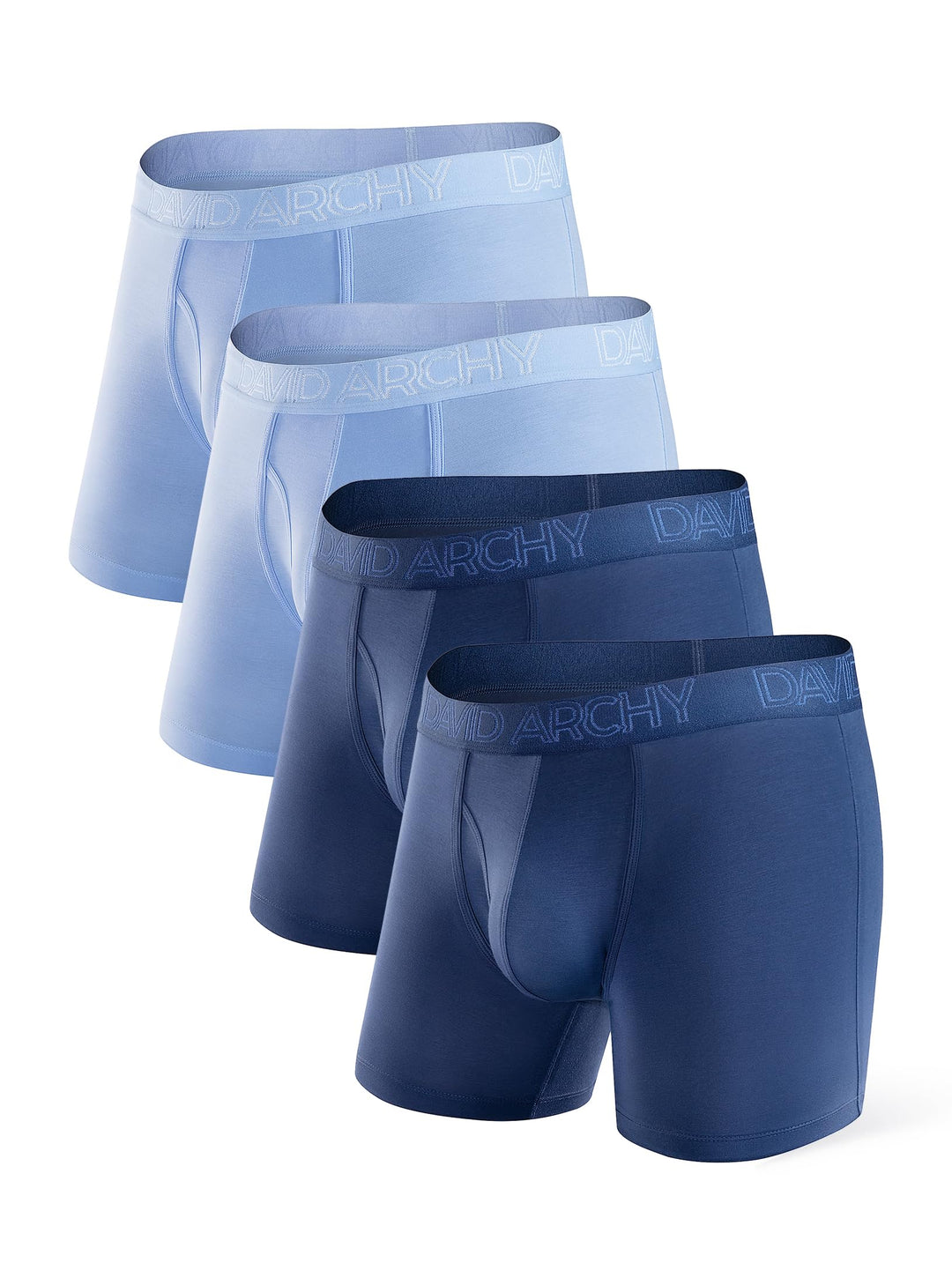 DAVID ARCHY Herren Boxershorts Mehrfachpack, Stretcken Klassischer Retroshorts, Unterhosen Männer, 5