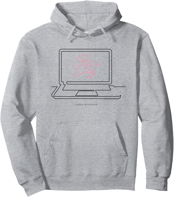 Sex and the City Carrie Bradshaw Laptop Design Pullover Hoodie