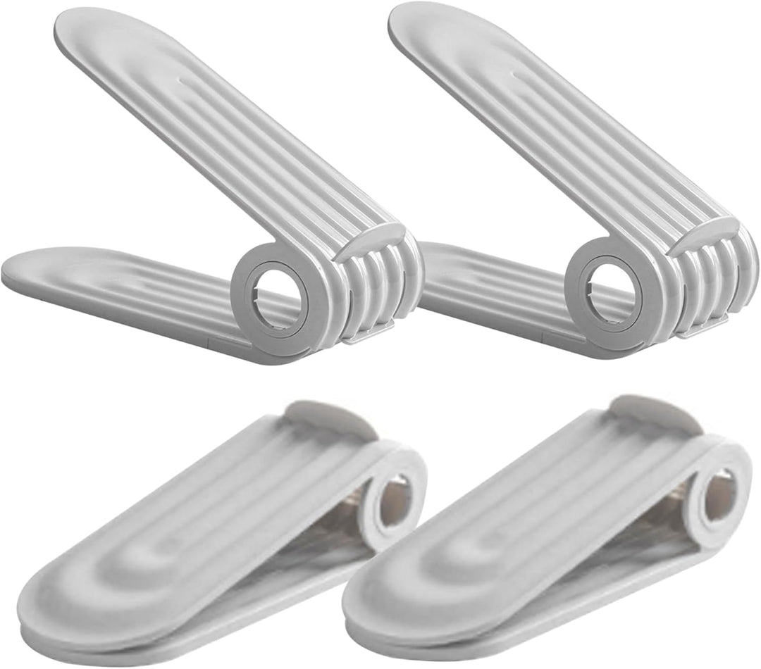 Schuhschlitz-Organizer, 4 Stück, verstellbarer Schuhstapler, 4 Ebenen, PP, platzsparend, zweilagige