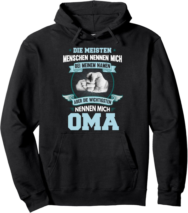 Oma Grossmutter Fun Spruch Lustig Enkel Geburtstag Geschenk Pullover Hoodie