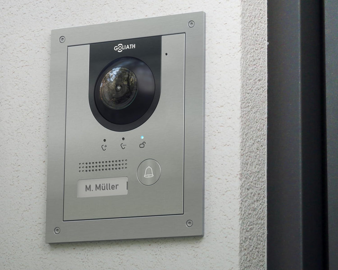 GOLIATH® PRO 2 Draht Türklingel & Türsprechanlage mit Kamera & Monitor [Full HD] - Klingel mit Kamer