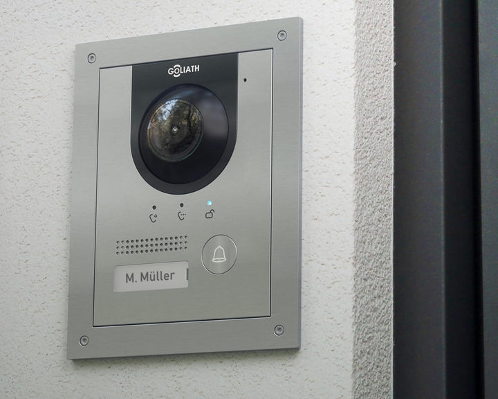 GOLIATH® PRO 2 Draht Türklingel & Türsprechanlage mit Kamera & Monitor [Full HD] - Klingel mit Kamer