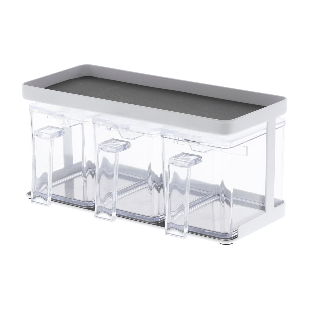 Seasoning box X3 & Rack - Tower - white