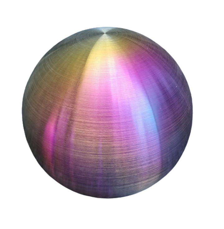 Dekokugel aus Edelstahl 20 cm Edelstahl Rainbow matt gebürstet Dekorationskugel Edelstahlkugel