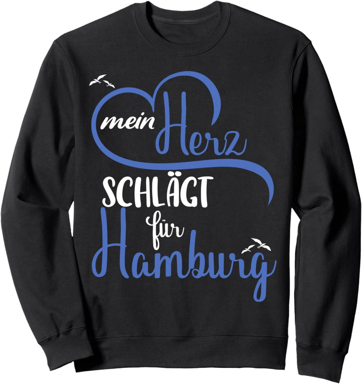 Norddeutschland | Moin | Mein Herz schlägt für Hamburg Sweatshirt