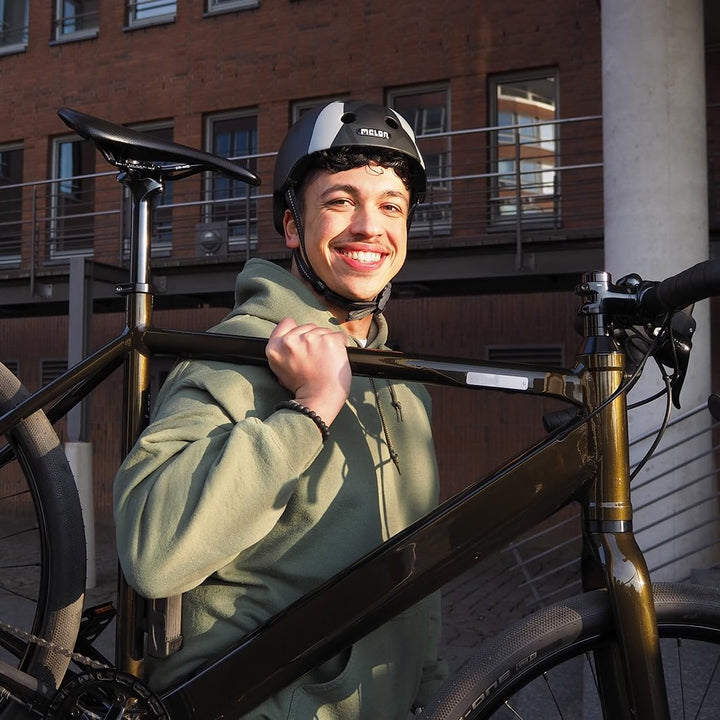 Melon »Black Widow« Leichter und Cooler Fahrradhelm für Damen, Herren und Kinder mit maximalem Schut