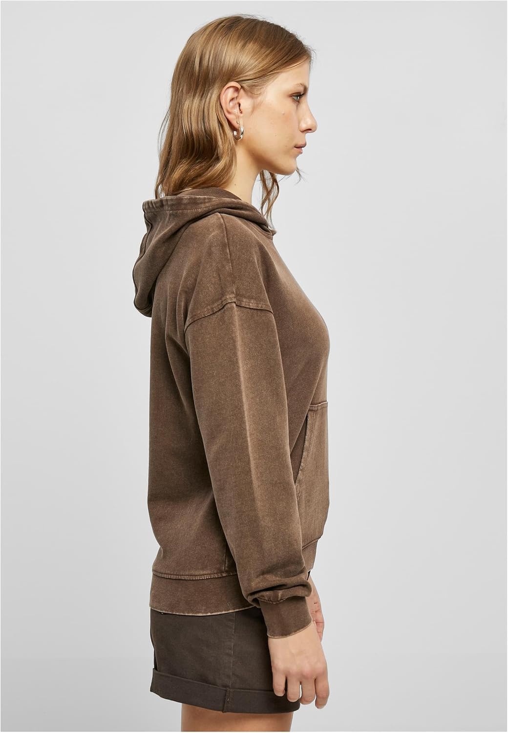 Urban Classics Damen Kapuzenpullover, Brown