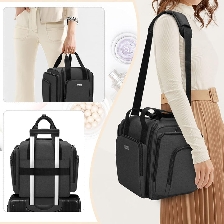 BAFASO Kulturtasche Gross, Kosmetiktasche für Make up Set, Kosmetika Organizer Tasche für Unterwegs,