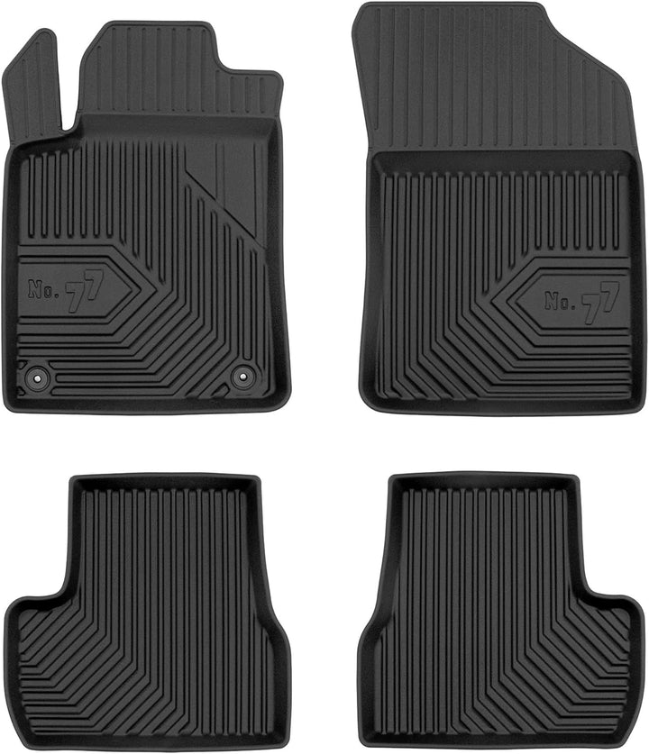 M MOTOS Gummimatten Auto Fussmatte passt für Citroen C3 II 2009-2016 Verbessern Sie Ihren Reisekomfo
