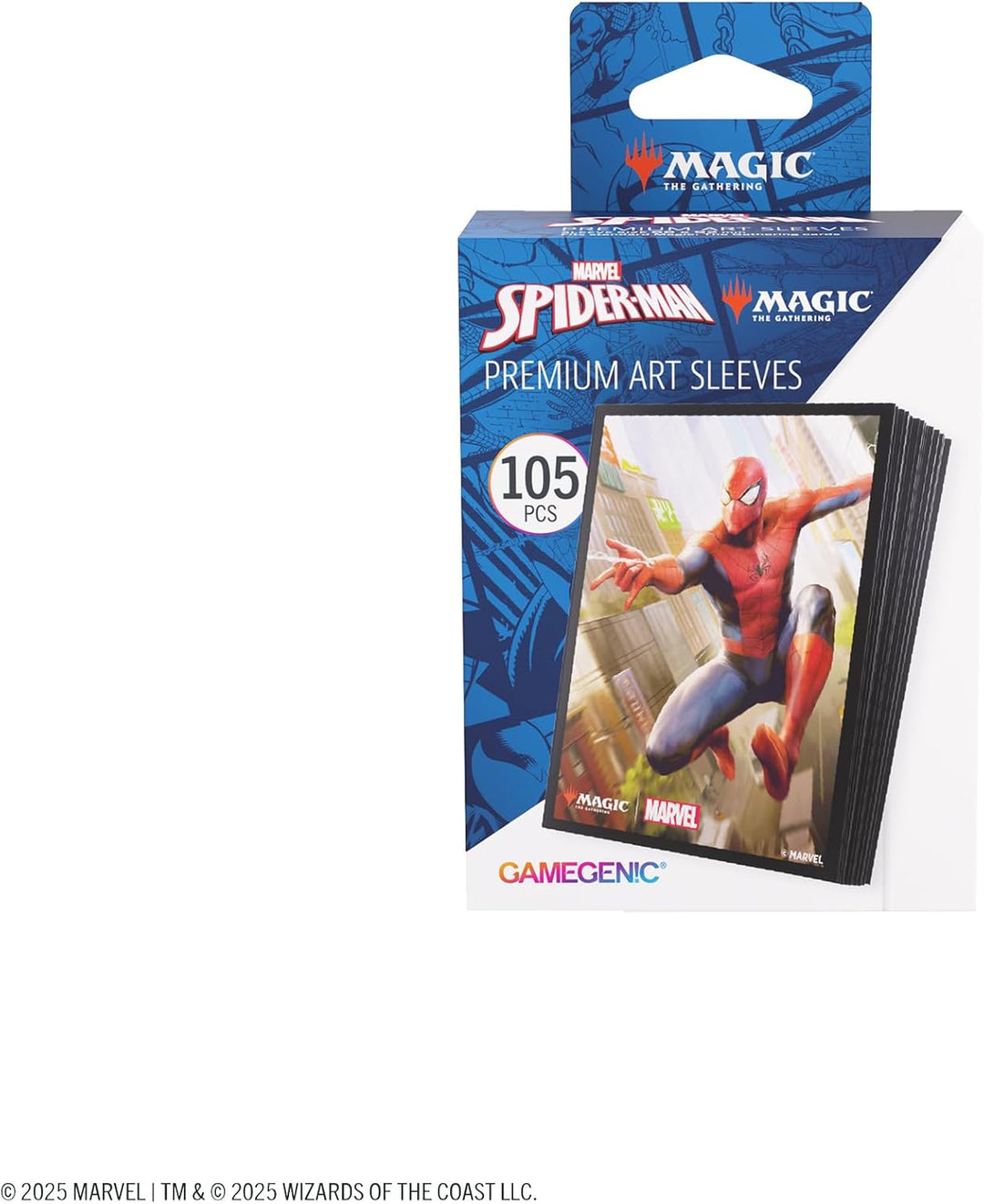 Gamegenic, Magic: The Gathering – Marvel's Spider-Man Premium Art Sleeves – Spider-Man, 105 Sleeves