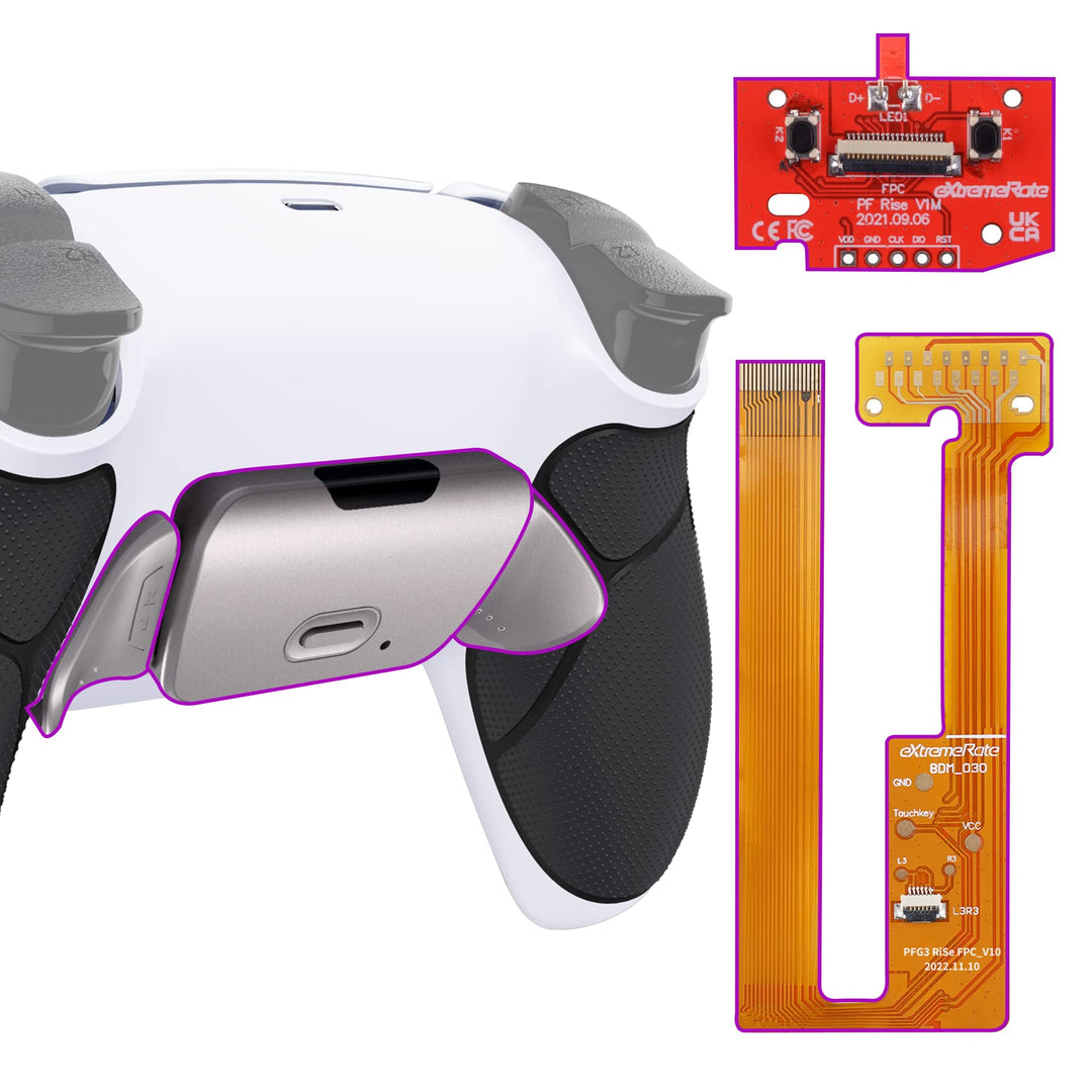 eXtremeRate Programmierbares Rise (RMB) Remap Kit für ps5 Controller BDM-030/040, Real Metal Buttons