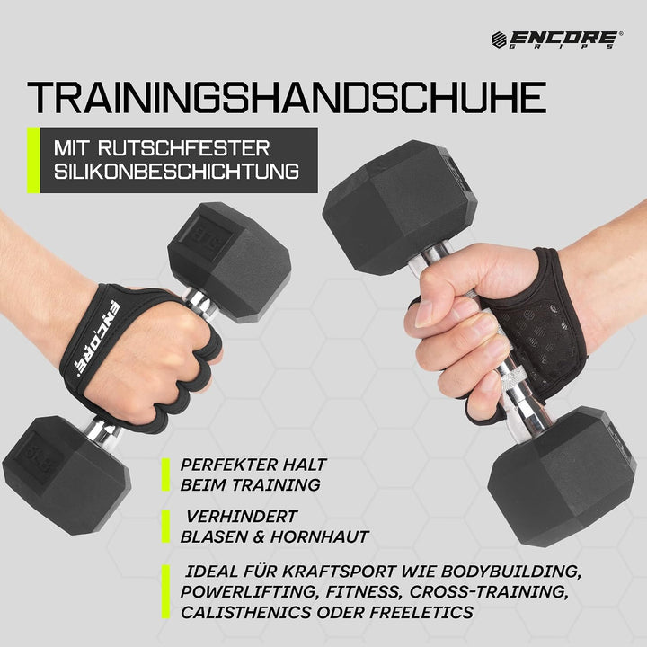 Encore Grips Griffpolster Kraftsport – Griffhilfen &amp; Grip Pads für Krafttraining, Bodybuilding &amp; Kli