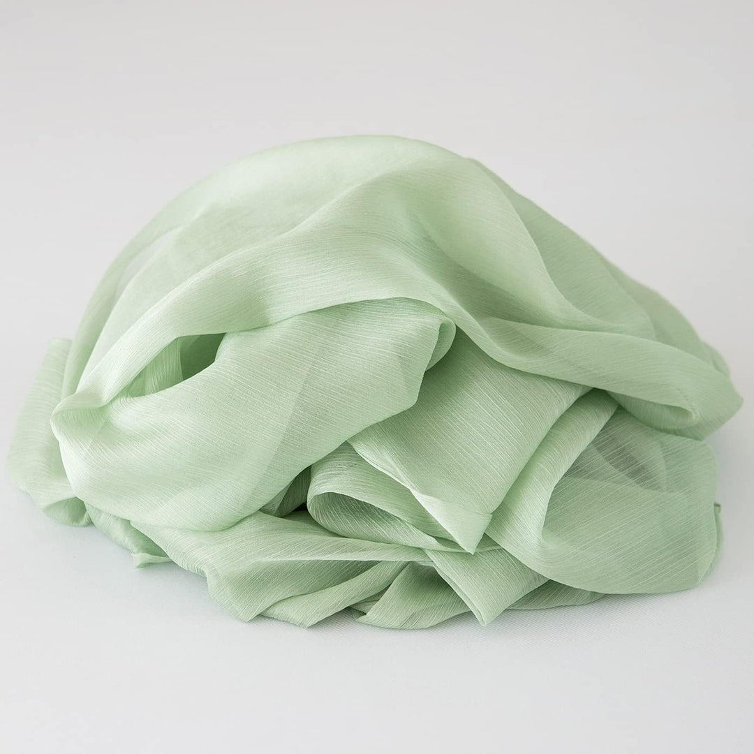 CHUQING Tischläufer Grün Chiffon Table Runner Hochzeit Tischdeko Läufer Tisch Stoff Tüll Hellgrün,70