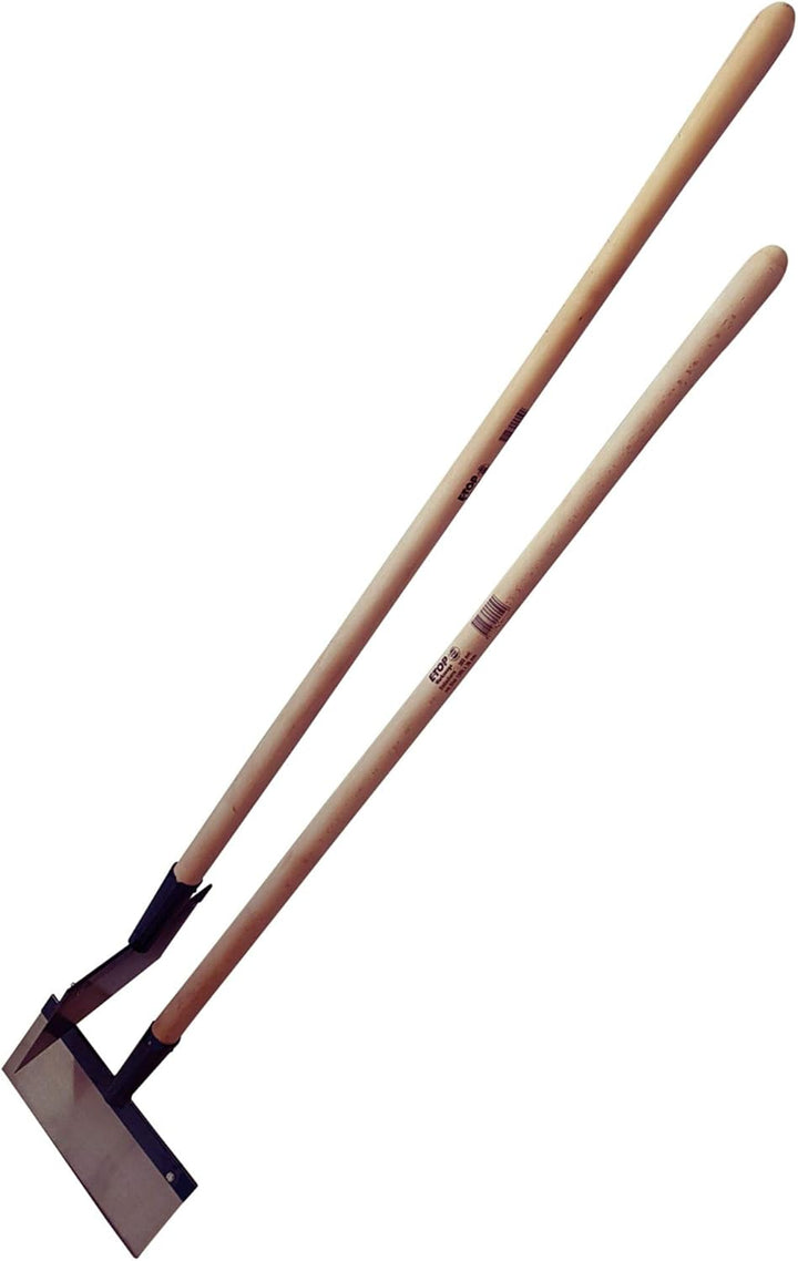 Eisscharre 300 mm mit Spezial Federstahlblatt 1mm 30 cm und Holzstiel Stossscharre Eisstösser Eiskra