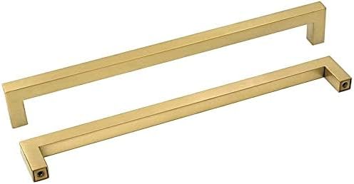 goldenwarm Messing gebürstet Unterschrank Schublade Knöpfe Möbel Hardware Gold Küche Schrank Tür Gri
