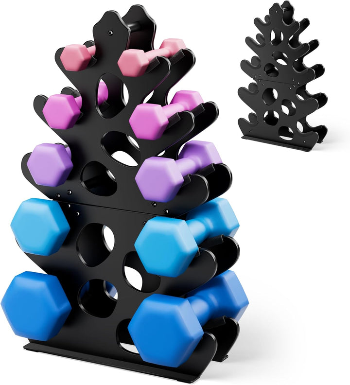 3-stufiges/4-stufiges/5-stufiges Hantelregal, Gewichtsständer für das Home Gym, Halteständer für Fre