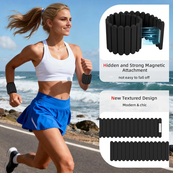 Abahub Magnetische Gewichte Hand Fuss Wrist Ankle Weights Handgelenk Gewichte für Beine und Arme Set