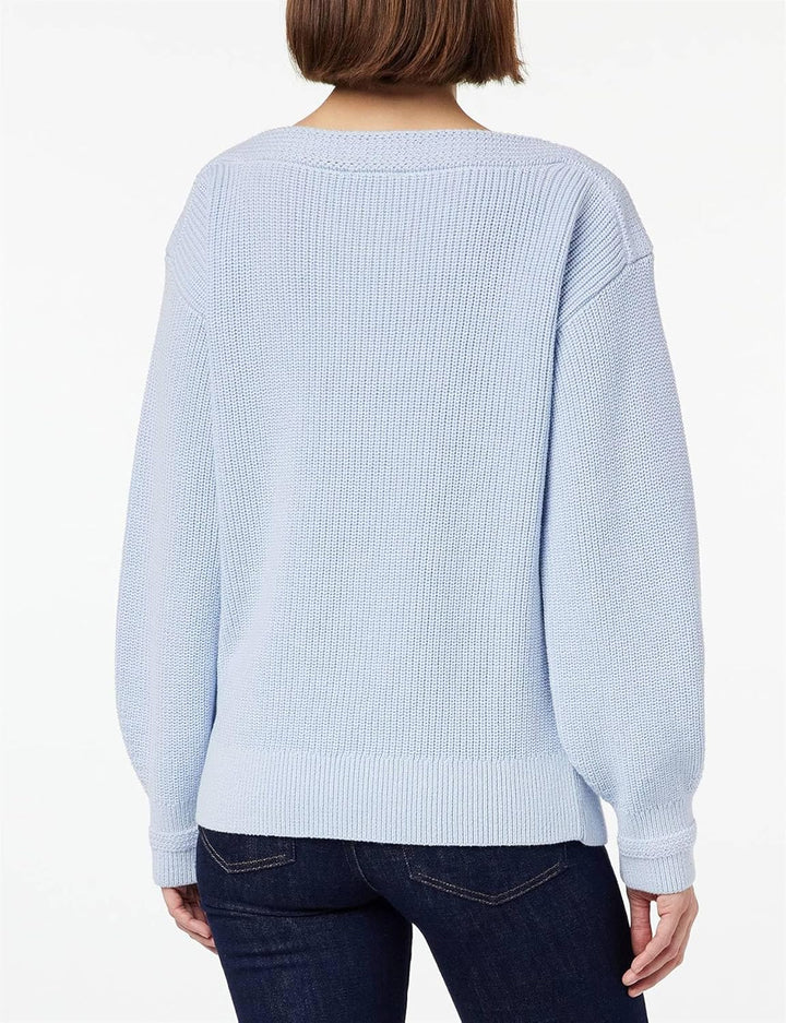 Tommy Hilfiger Damen Pullover XL Blau (Breezy Blue), XL Blau (Breezy Blue)