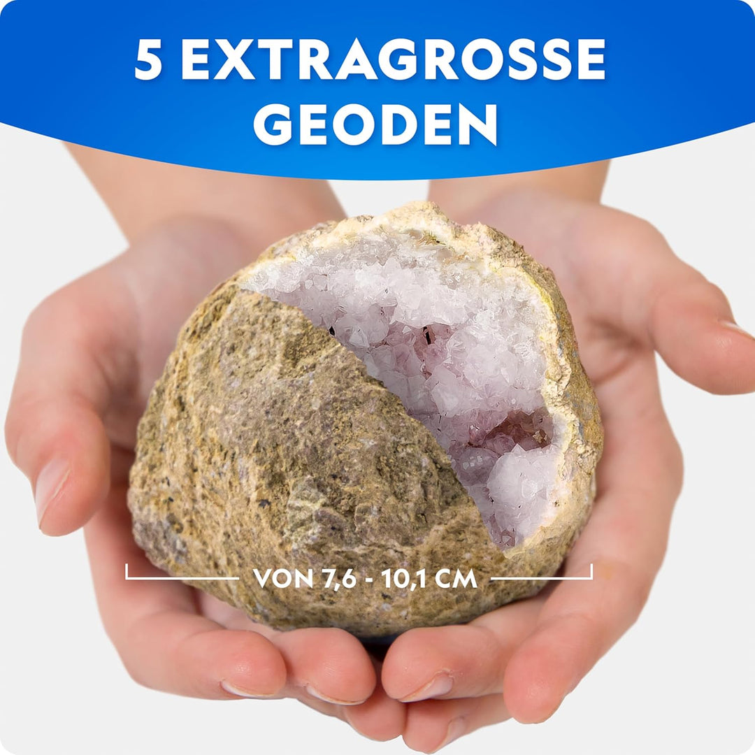 NATIONAL Geographic 5 Jumbo-Geoden Aufbrech-Set – Mint Wissenschaftsset für Jungen & Mädchen, Brich
