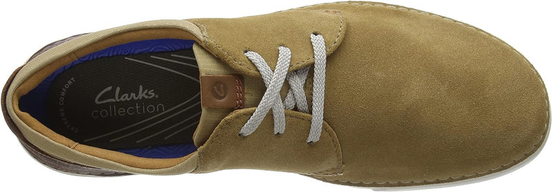 Clarks Herren Gereld Lace Sneaker 39.5 EU Dunkler Sand Wildleder, 39.5 EU Dunkler Sand Wildleder