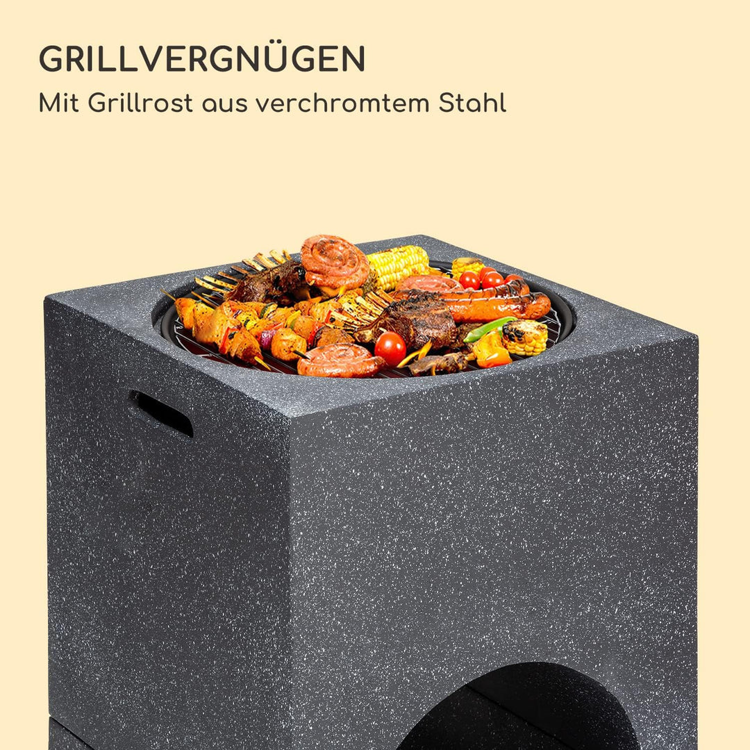 Blumfeldt Feuerschale, Tragbare Feuerstelle Outdoor, Feuerschalen für den Garten, Terrasse & Camping