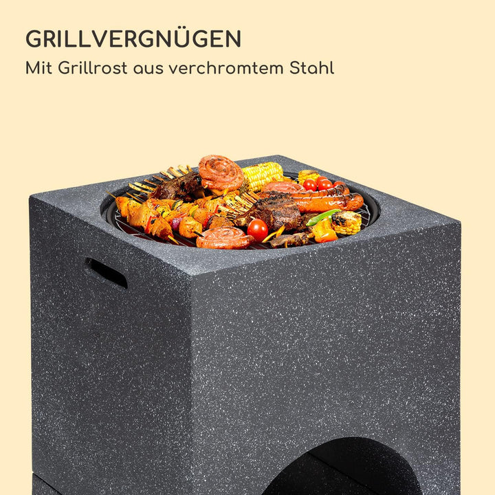 Blumfeldt Feuerschale, Tragbare Feuerstelle Outdoor, Feuerschalen für den Garten, Terrasse & Camping