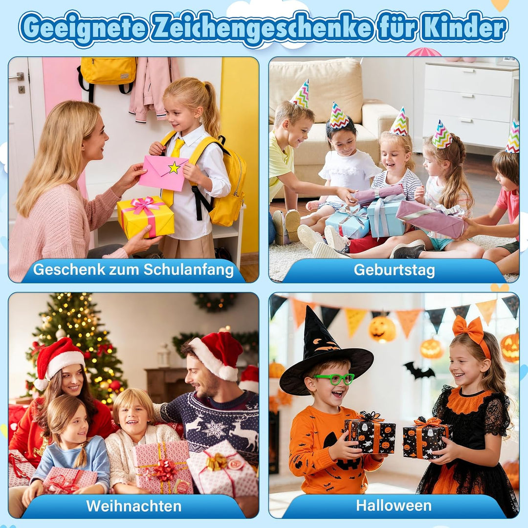Zeichenroboter für Kinder, Drawing Robot mit 100 Karten, Sprachinteraktiver Malroboter Lernspielzeug